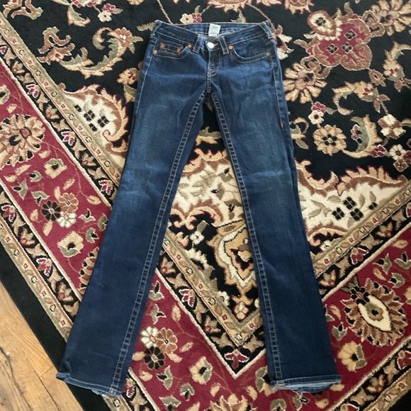 True Religion Women’s 26 | Low-Rise Slight Flare Jeans | Designer Denim - Picture 1 of 1